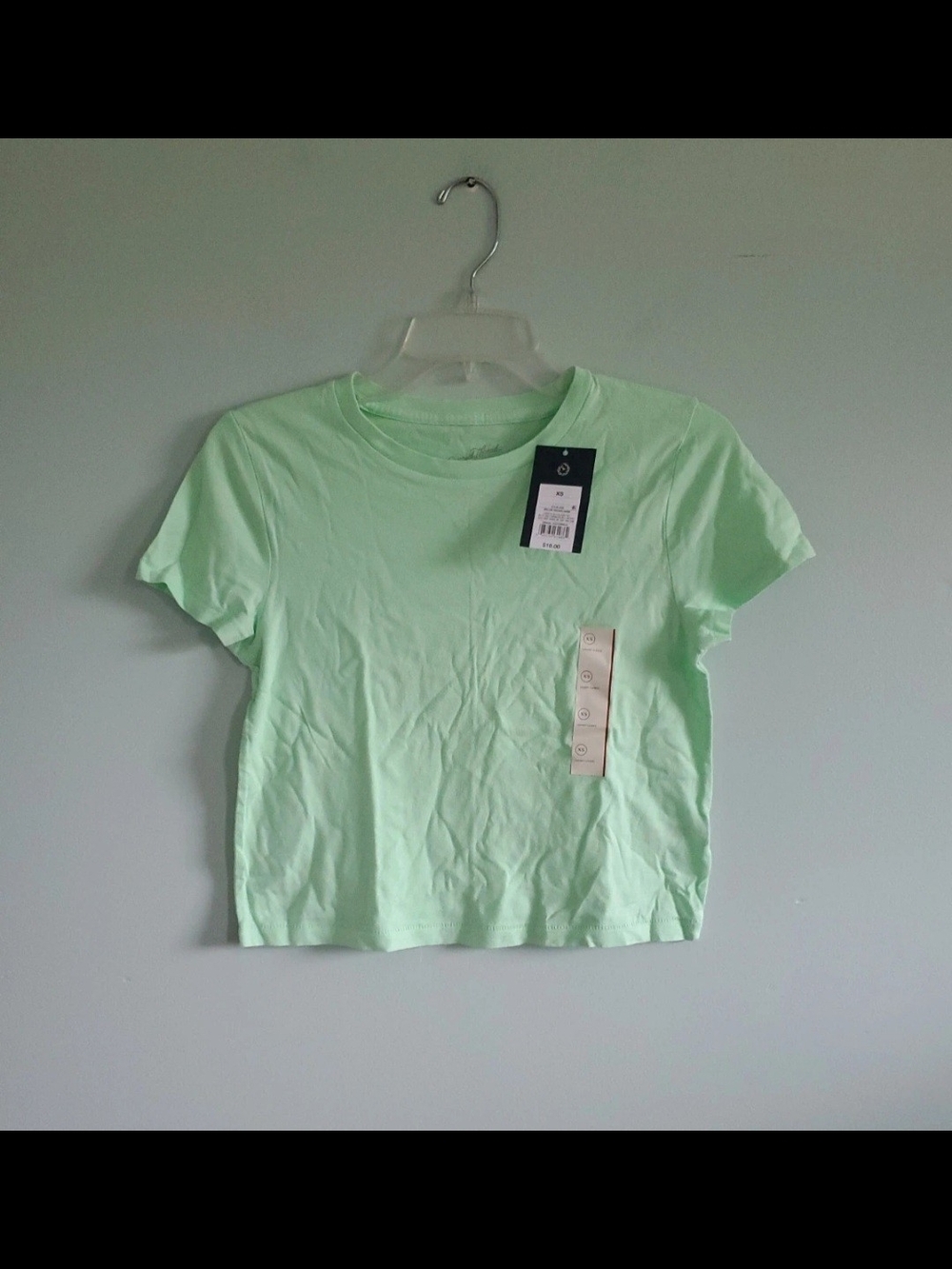 Universal Thread Light Mint Short Sleeve Crop Tee